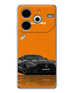 Чехол для TECNO Pova 6 Neo 5G с картинкой «Оранжевый Mercedes AMG»