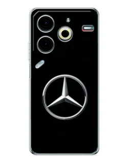 Чехол для TECNO Pova 6 Neo 5G с картинкой «Mercedes классический лого»