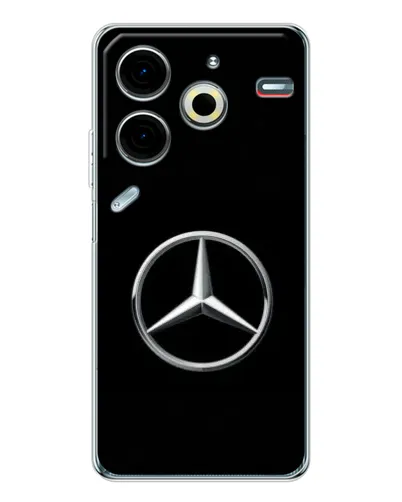 Чехол для TECNO Pova 6 Neo 5G с картинкой «Mercedes классический лого»