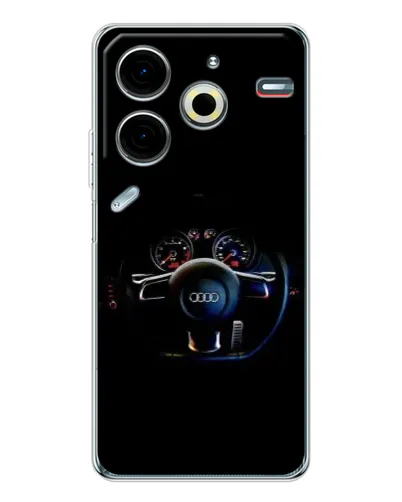 Чехол для TECNO Pova 6 Neo 5G с картинкой «Салон Audi — руль» Чехол для TECNO Pova 6 Neo 5G с картинкой «Салон Audi — руль»