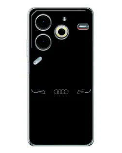 Чехол для TECNO Pova 6 Neo 5G с картинкой «Audi — световой подпись»