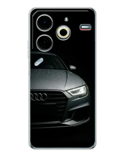 Чехол для TECNO Pova 6 Neo 5G с картинкой «Audi — детализация кузова» Чехол для TECNO Pova 6 Neo 5G с картинкой «Audi — детализация кузова»