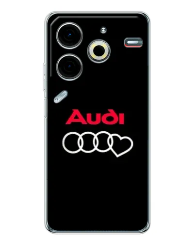 Чехол для TECNO Pova 6 Neo 5G с картинкой «Логотип Audi Heart» Чехол для TECNO Pova 6 Neo 5G с картинкой «Логотип Audi Heart»