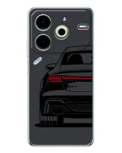 Чехол для TECNO Pova 6 Neo 5G с картинкой «Задняя часть Audi — арт»