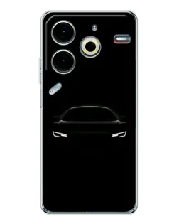 Чехол для TECNO Pova 6 Neo 5G с картинкой «Взгляд Audi в темноте»