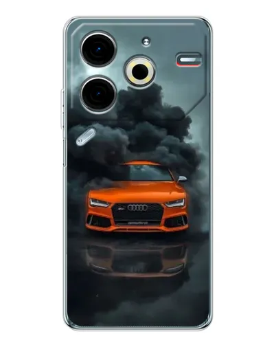 Чехол для TECNO Pova 6 Neo 5G с картинкой «Audi в облаках дыма» Чехол для TECNO Pova 6 Neo 5G с картинкой «Audi в облаках дыма»