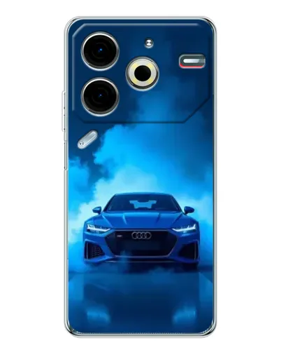 Чехол для TECNO Pova 6 Neo 5G с картинкой «Audi — голубая энергия» Чехол для TECNO Pova 6 Neo 5G с картинкой «Audi — голубая энергия»