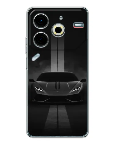 Чехол для TECNO Pova 6 Neo 5G с картинкой «Lamborghini симметрия дорог»