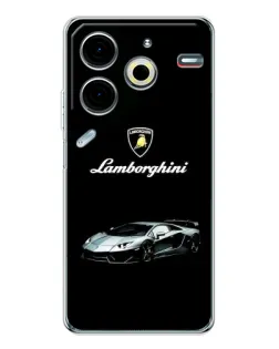 Чехол для TECNO Pova 6 Neo 5G с картинкой «Логотип Lamborghini классика»
