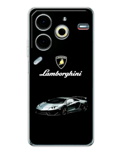 Чехол для TECNO Pova 6 Neo 5G с картинкой «Логотип Lamborghini классика»