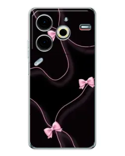 Чехол для TECNO Pova 6 Neo 5G с картинкой «Розовые ленты»