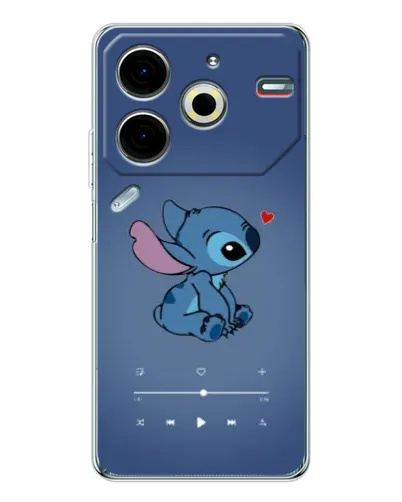 Чехол для TECNO Pova 6 Neo 5G с картинкой «Музыкальный Stitch» Чехол для TECNO Pova 6 Neo 5G с картинкой «Музыкальный Stitch»