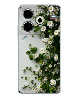 Чехол для TECNO Pova 6 Neo 5G с картинкой «Ветка мелких белых цветов»