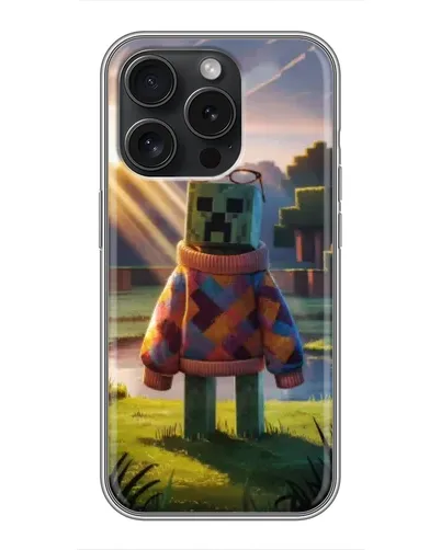 Чехол для TECNO Pova 6 Pro с картинкой «Крипер в свитере»