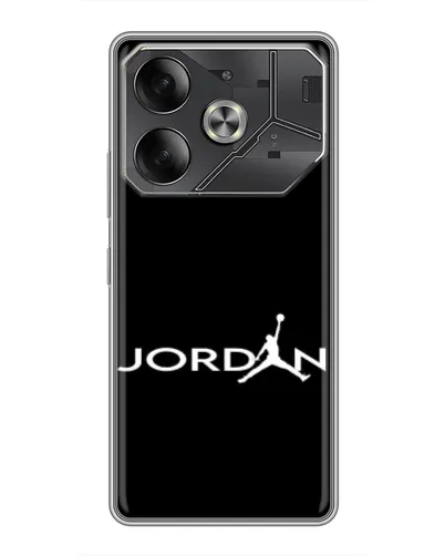 Чохол для TECNO Pova 6 з картинкою «Jordan White Logo» Чохол для TECNO Pova 6 з картинкою «Jordan White Logo»
