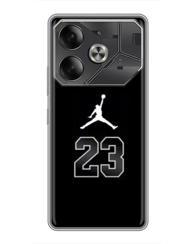 Чохол для TECNO Pova 6 з картинкою «Jordan Flight 23» Чохол для TECNO Pova 6 з картинкою «Jordan Flight 23»