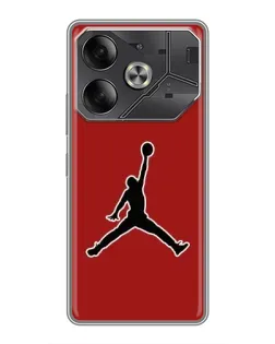 Чохол для TECNO Pova 6 з картинкою «Jordan Red Back»