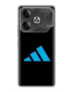 Чохол для TECNO Pova 6 з картинкою «Adidas Cyan Logo»
