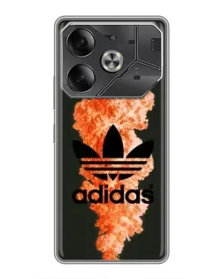 Чохол для TECNO Pova 6 з картинкою «Adidas Classic White»