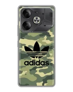 Чохол для TECNO Pova 6 з картинкою «Мілітарі стиль Adidas»