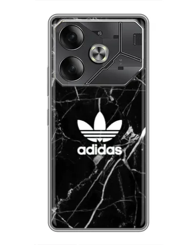 Чохол для TECNO Pova 6 з картинкою «Білий мармур Adidas» Чохол для TECNO Pova 6 з картинкою «Білий мармур Adidas»