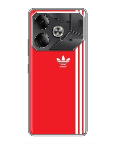 Чохол для TECNO Pova 6 з картинкою «Червоний мінімалізм Adidas» Чохол для TECNO Pova 6 з картинкою «Червоний мінімалізм Adidas»