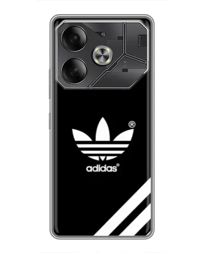 Чохол для TECNO Pova 6 з картинкою «Adidas з діагональними смугами» Чохол для TECNO Pova 6 з картинкою «Adidas з діагональними смугами»