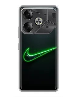 Чохол для TECNO Pova 6 з картинкою «Неоновий контур Nike» Чохол для TECNO Pova 6 з картинкою «Неоновий контур Nike»