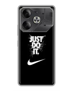 Чохол для TECNO Pova 6 з картинкою «Текстовий принт Nike»