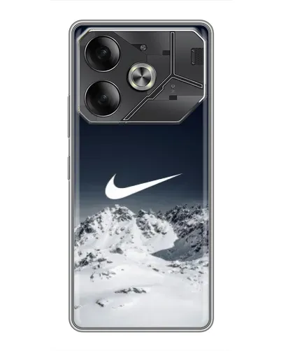 Чохол для TECNO Pova 6 з картинкою «Nike — зимові гори» Чохол для TECNO Pova 6 з картинкою «Nike — зимові гори»