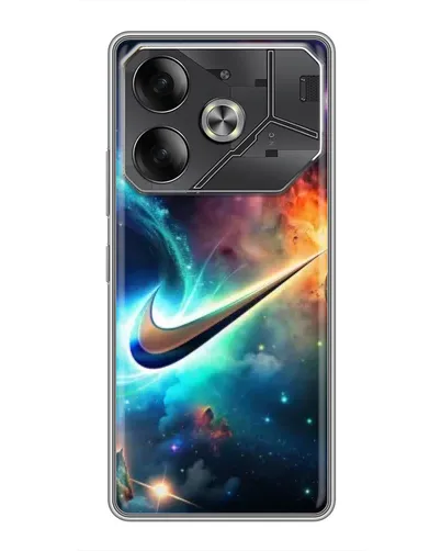 Чохол для TECNO Pova 6 з картинкою «Космічний Nike Swoosh» Чохол для TECNO Pova 6 з картинкою «Космічний Nike Swoosh»