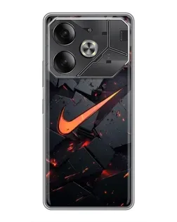 Чохол для TECNO Pova 6 з картинкою «Nike — ефект розломів»