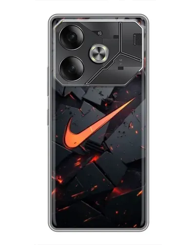 Чохол для TECNO Pova 6 з картинкою «Nike — ефект розломів» Чохол для TECNO Pova 6 з картинкою «Nike — ефект розломів»