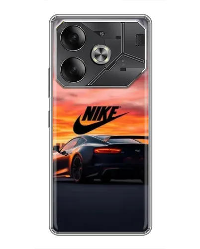 Чохол для TECNO Pova 6 з картинкою «Nike та суперкар» Чохол для TECNO Pova 6 з картинкою «Nike та суперкар»