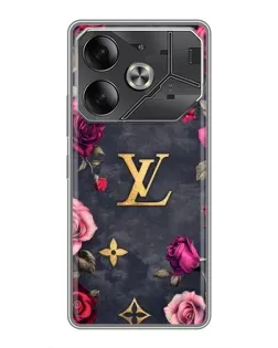 Чохол для TECNO Pova 6 з картинкою «Квітковий Louis Vuitton» Чохол для TECNO Pova 6 з картинкою «Квітковий Louis Vuitton»