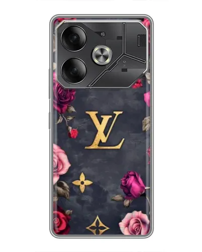 Чохол для TECNO Pova 6 з картинкою «Квітковий Louis Vuitton» Чохол для TECNO Pova 6 з картинкою «Квітковий Louis Vuitton»