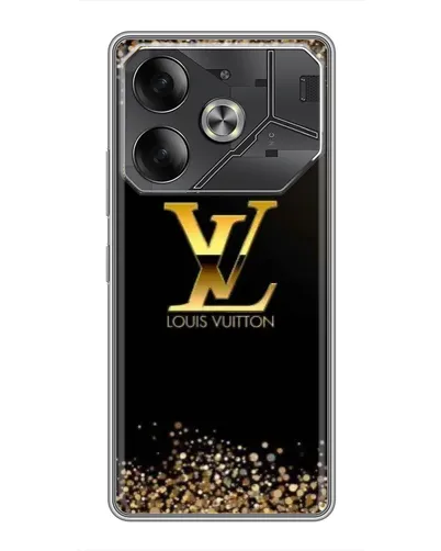 Чохол для TECNO Pova 6 з картинкою «LV — золоті іскри» Чохол для TECNO Pova 6 з картинкою «LV — золоті іскри»
