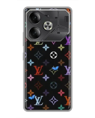 Чохол для TECNO Pova 6 з картинкою «Кольорова монограма LV» Чохол для TECNO Pova 6 з картинкою «Кольорова монограма LV»