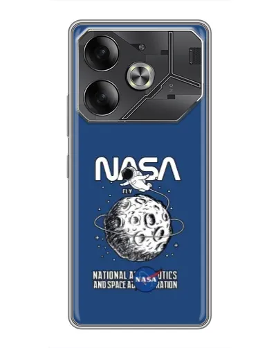 Чохол для TECNO Pova 6 з картинкою «NASA — місячна місія»