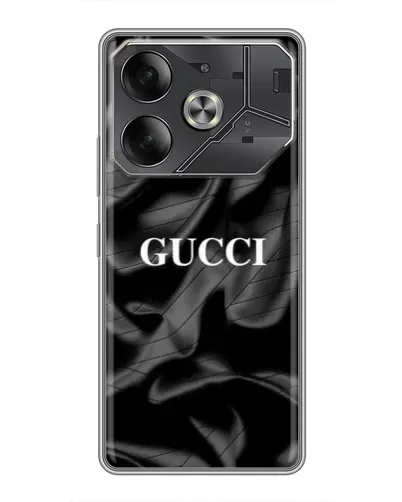 Чохол для TECNO Pova 6 з картинкою «Gucci — шовкові хвилі» Чохол для TECNO Pova 6 з картинкою «Gucci — шовкові хвилі»