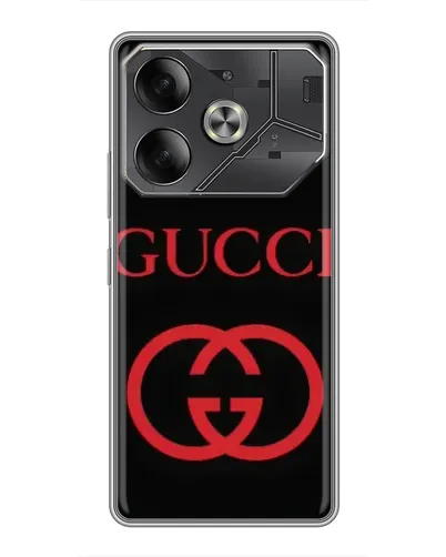 Чохол для TECNO Pova 6 з картинкою «Gucci — червоний логотип» Чохол для TECNO Pova 6 з картинкою «Gucci — червоний логотип»
