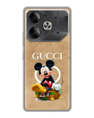 Чохол для TECNO Pova 6 з картинкою «Міккі Маус Gucci — крафт» Чохол для TECNO Pova 6 з картинкою «Міккі Маус Gucci — крафт»