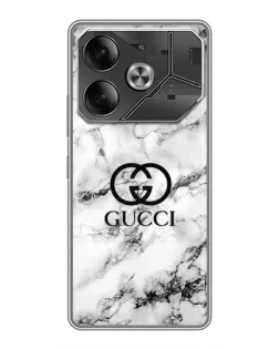 Чохол для TECNO Pova 6 з картинкою «Gucci — мармуровий шик»
