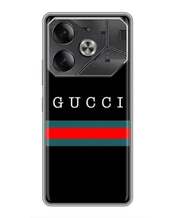 Чохол для TECNO Pova 6 з картинкою «Gucci — червоний пояс»