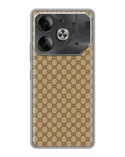 Чехол для TECNO Pova 6 с картинкой «Gucci — классический беж»