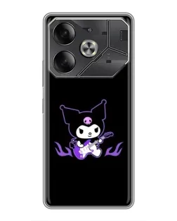 Чохол для TECNO Pova 6 з картинкою «Електрична Kuromi» Чохол для TECNO Pova 6 з картинкою «Електрична Kuromi»