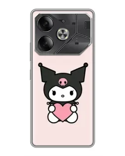 Чохол для TECNO Pova 6 з картинкою «Kuromi та серце» Чохол для TECNO Pova 6 з картинкою «Kuromi та серце»