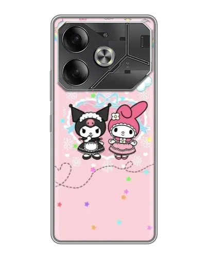 Чохол для TECNO Pova 6 з картинкою «My Melody та Kuromi»