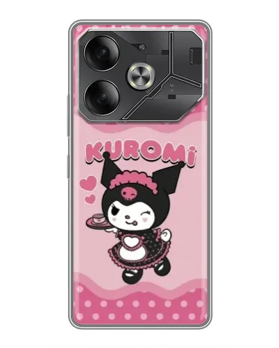 Чохол для TECNO Pova 6 з картинкою «Kuromi в окулярах»