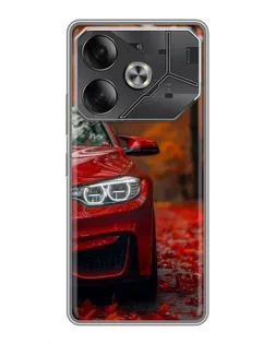 Чехол для TECNO Pova 6 с картинкой «Осенняя BMW M4»